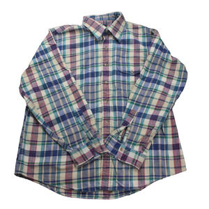Vintage GANT Mens Flannel Multi Color Plaid XL (See photos for Size)
